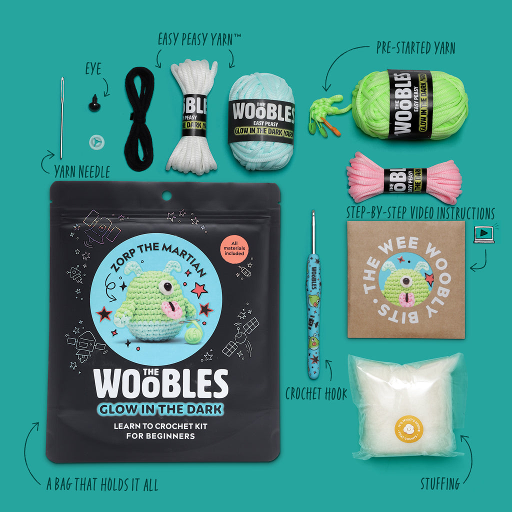 Zorp the Martian Crochet Kit | The Woobles - Image 5
