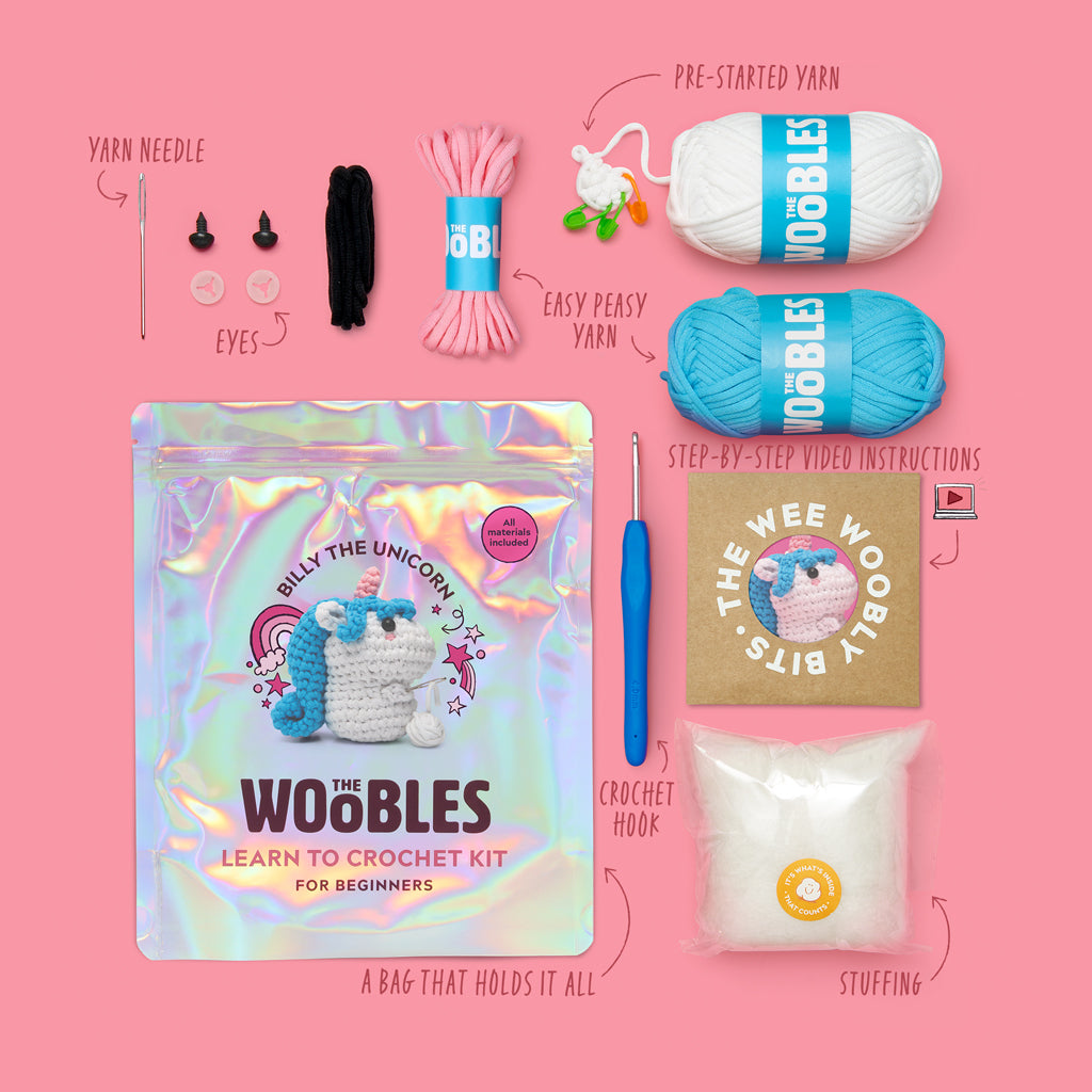 Unicorn Crochet Kit for Beginners | The Woobles - Image 2