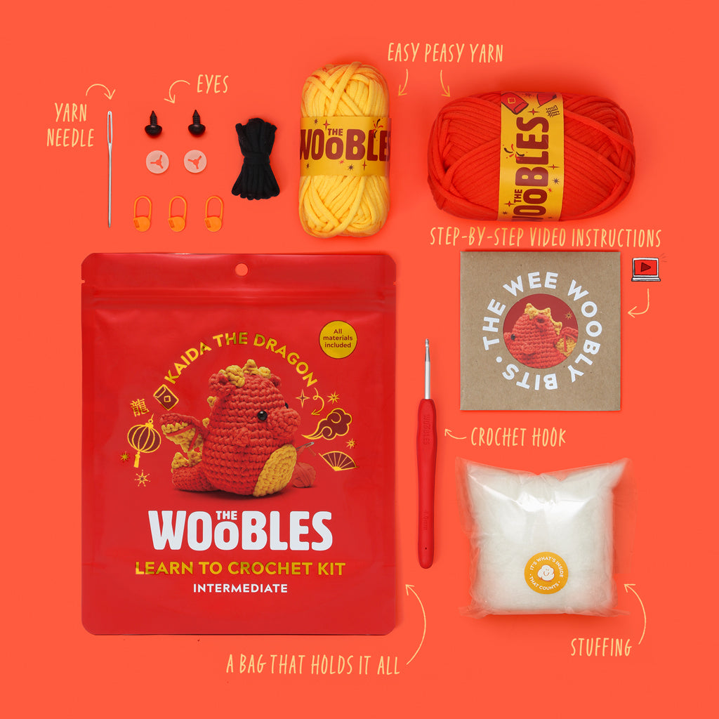 Red Dragon Crochet Kit | The Woobles - Image 2