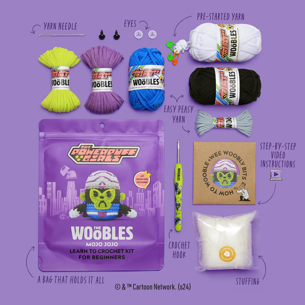 Mojo Jojo™ Crochet Kit for Beginners | The Woobles - Image 3
