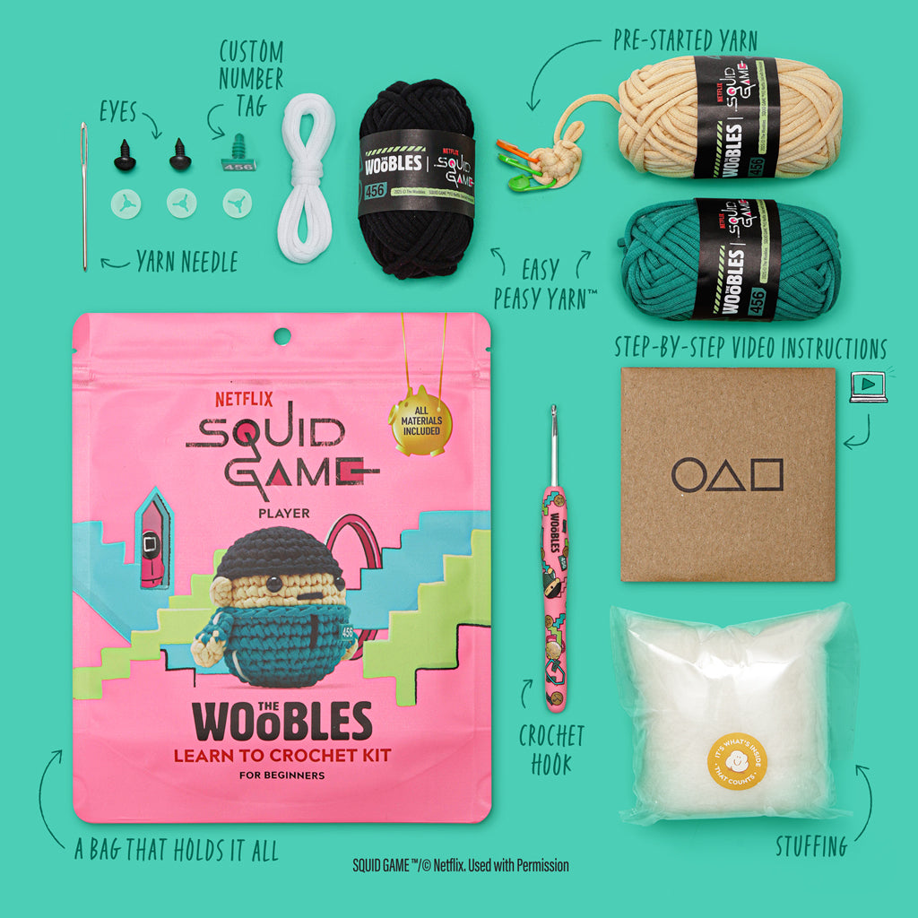 Player Crochet Kit for Beginners | The Woobles - Image 3