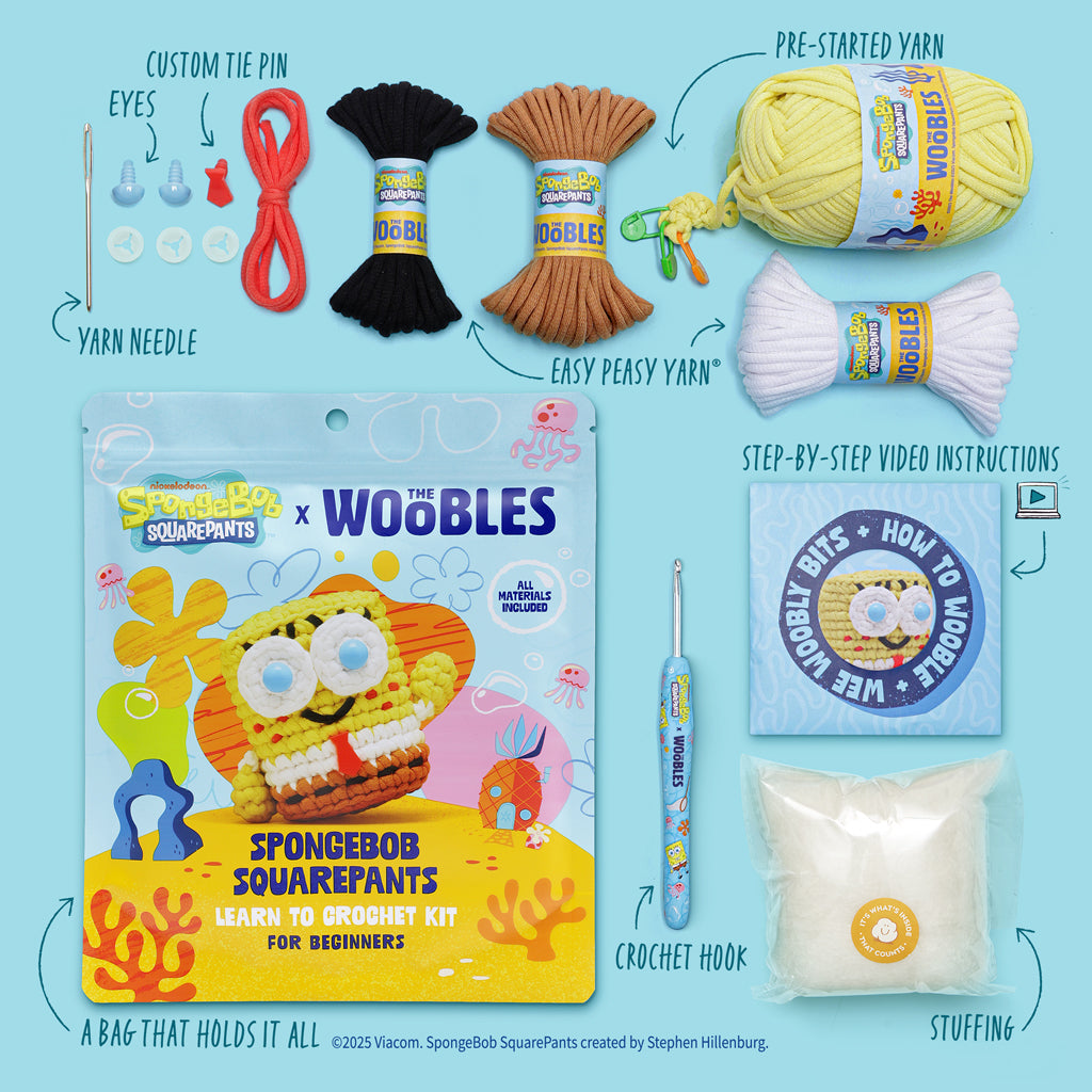 SpongeBob Squarepants Crochet Kit | The Woobles - Image 2