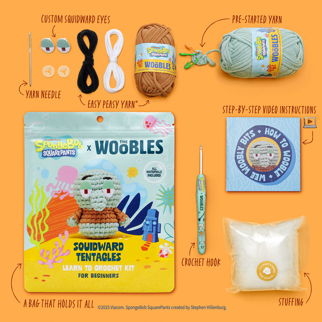 Squidward Tentacles Crochet Kit | The Woobles - Image 2