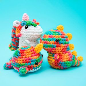 Retro Rainbow Revelers Crochet Bundle for Beginners | The Woobles