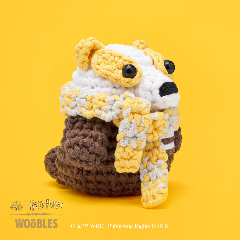 Tiny Hufflepuff™ Scarf Crochet Kit | The Woobles - Image 2
