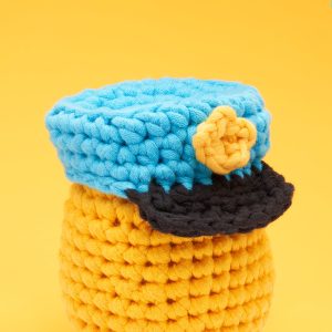 Tiny Police Hat Crochet Kit | The Woobles