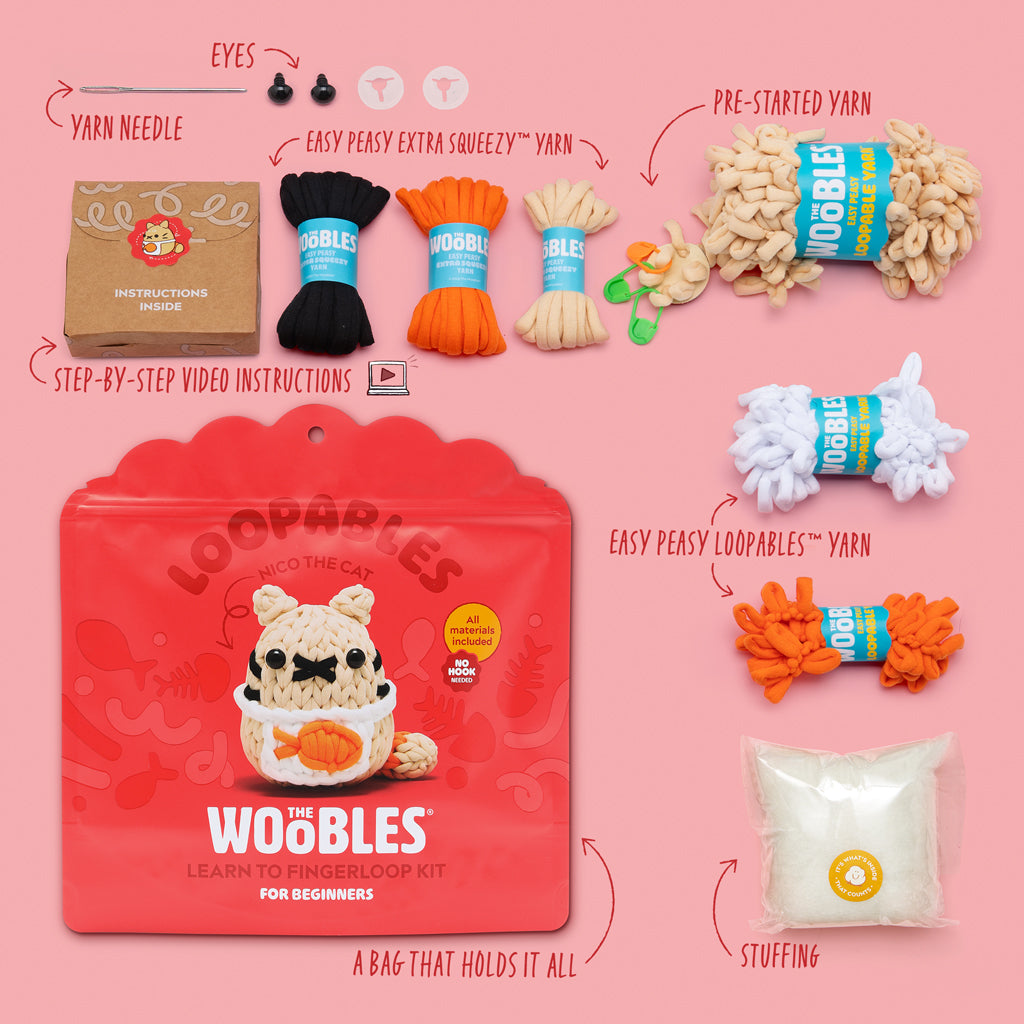 Nico the Cat Loopables Kit | The Woobles - Image 2