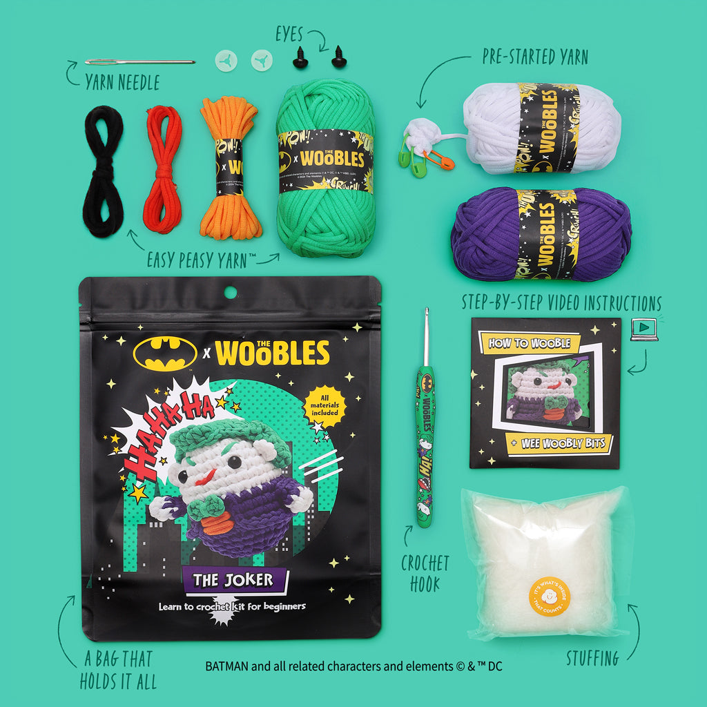 The Joker Crochet Kit for Beginners | The Woobles - Image 3