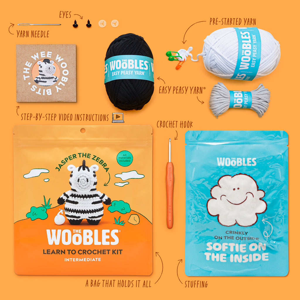 Jasper the Zebra Crochet Kit | The Woobles - Image 2
