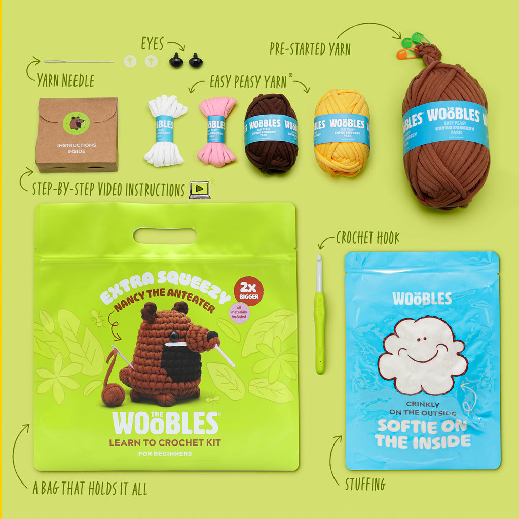 Kurt the Poison Dart Frog Extra Squeezy Crochet kit | The Woobles - Image 3