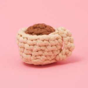 Tiny Coffee Cup Crochet Kit | The Woobles