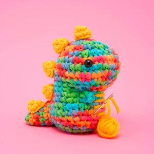 Rainbow Dinosaur Crochet Kit | The Woobles